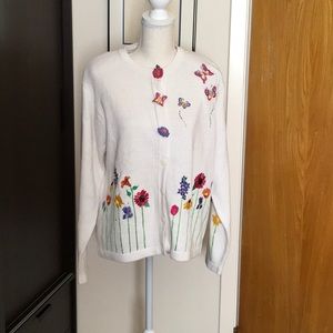 Embroidered Cotton Sweater